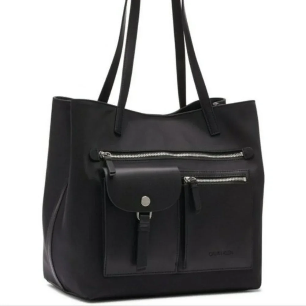 Calvin Klein Rossa Nylon Tote - Picture 2 of 4